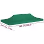 Tetto per Tendone per Feste 6x3 m Verde 270 g/m²