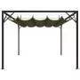 Gazebo da Giardino con Tetto Retrattile 3x3 m Talpa 180 g/m²