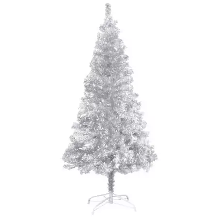 Albero di Natale Artificiale con Supporto Argento 240 cm PET