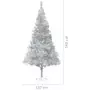 Albero di Natale Artificiale con Supporto Argento 240 cm PET