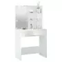 Toeletta con LED Bianco Lucido 74,5x40x141 cm