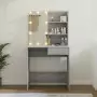 Toeletta con LED Grigio Sonoma 74,5x40x141 cm