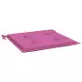 Cuscini per Sedia da Giardino 6 pz Rosa 50x50x3 cm in Tessuto