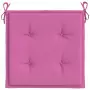 Cuscini per Sedia da Giardino 6 pz Rosa 50x50x3 cm in Tessuto