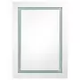 Armadietto Bagno con Specchio e LED Grigio Cemento 50x13x70 cm