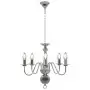 Lampadario Argento 5 Lampadine Attacco E14