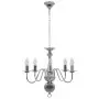 Lampadario Argento 5 Lampadine Attacco E14