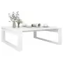 Tavolino da Salotto Bianco 100x100x35 cm in Legno Multistrato