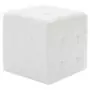 Pouf 2 pz Bianco 30x30x30 cm in Similpelle