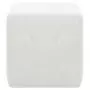 Pouf 2 pz Bianco 30x30x30 cm in Similpelle