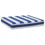 Cuscini per Pallet 2 pz Strisce Blu e Bianche Tessuto Oxford