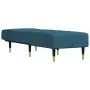 Chaise Longue in Velluto Blu