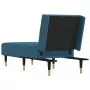 Chaise Longue in Velluto Blu