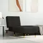 Chaise Longue in Velluto Nero