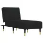 Chaise Longue in Velluto Nero