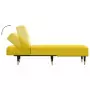 Chaise Longue in Velluto Giallo