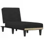 Chaise Longue in Tessuto Nero