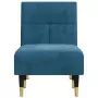 Chaise Longue in Velluto Blu