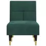 Chaise Longue in Velluto Verde Scuro