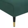 Chaise Longue in Velluto Verde Scuro