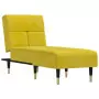 Chaise Longue in Velluto Giallo