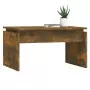 Tavolino da Salotto Rovere Fumo 68x50x38 cm Legno Multistrato