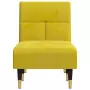 Chaise Longue in Velluto Giallo