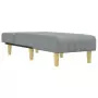 Chaise Longue in Tessuto Grigio Chiaro