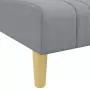 Chaise Longue in Tessuto Grigio Chiaro