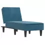 Chaise Longue in Velluto Blu