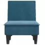 Chaise Longue in Velluto Blu