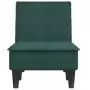 Chaise Longue in Velluto Verde Scuro