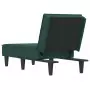 Chaise Longue in Velluto Verde Scuro