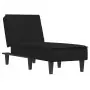 Chaise Longue in Velluto Nero