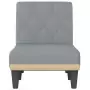 Chaise Longue in Tessuto Grigio Chiaro