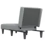 Chaise Longue in Tessuto Grigio Chiaro