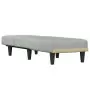 Chaise Longue in Velluto Grigio Chiaro