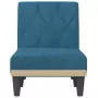 Chaise Longue in Velluto Blu