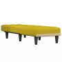 Chaise Longue in Velluto Giallo