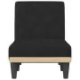 Chaise Longue in Velluto Nero