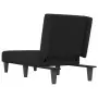 Chaise Longue in Velluto Nero