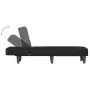 Chaise Longue in Velluto Nero