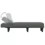 Chaise Longue in Tessuto Grigio Scuro