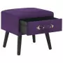 Comodini Viola Scuro 2 pz 40x35x40 cm in Velluto