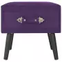 Comodini Viola Scuro 2 pz 40x35x40 cm in Velluto