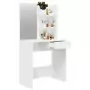 Toeletta con Specchio Bianco 74,5x40x141 cm