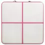 Tappetino Ginnastica Gonfiabile con Pompa 200x200x20cm PVC Rosa