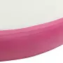 Tappetino Ginnastica Gonfiabile con Pompa 100x100x10cm PVC Rosa