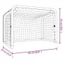 Porta Hockey Rete Rossa e Nera 68x32x47 cm Acciaio e Poliestere