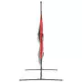 Rete Baseball Portatile Nera e Rossa 183x105x183 cm Poliestere